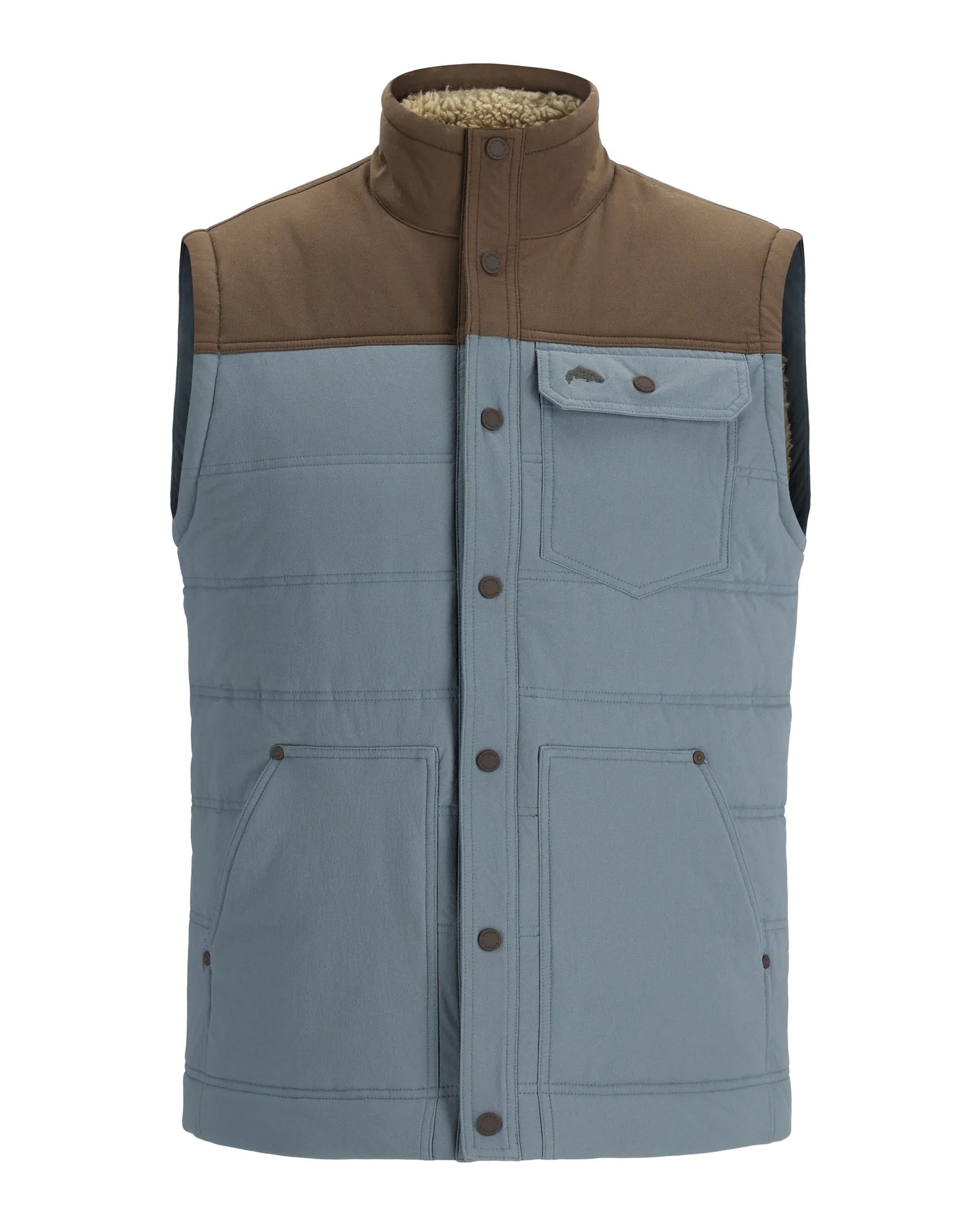 Simms M's Cardwell Vest - Storm/Hickory - Large