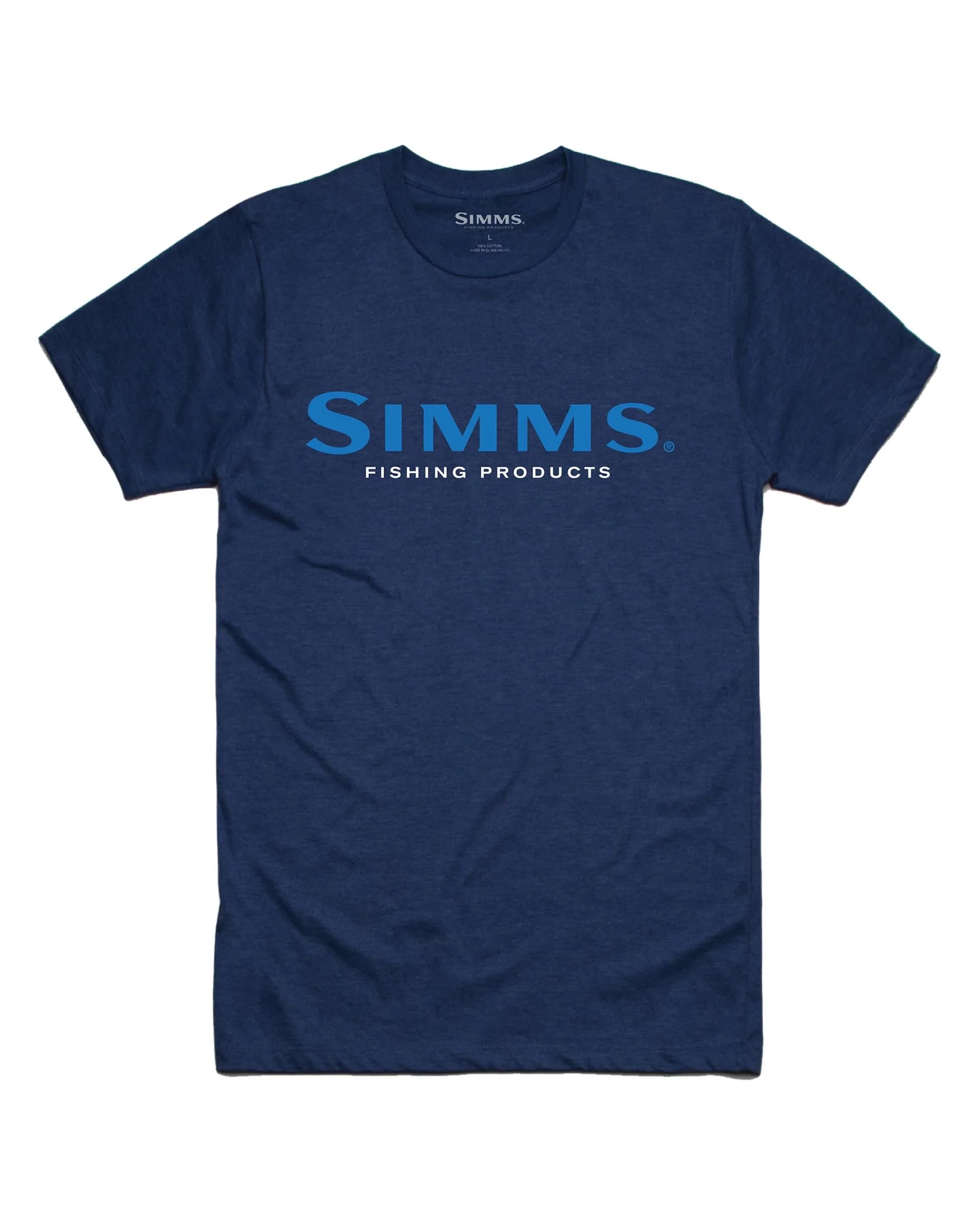 Simms M's Logo T-Shirt - Dark Moon Heather - Large