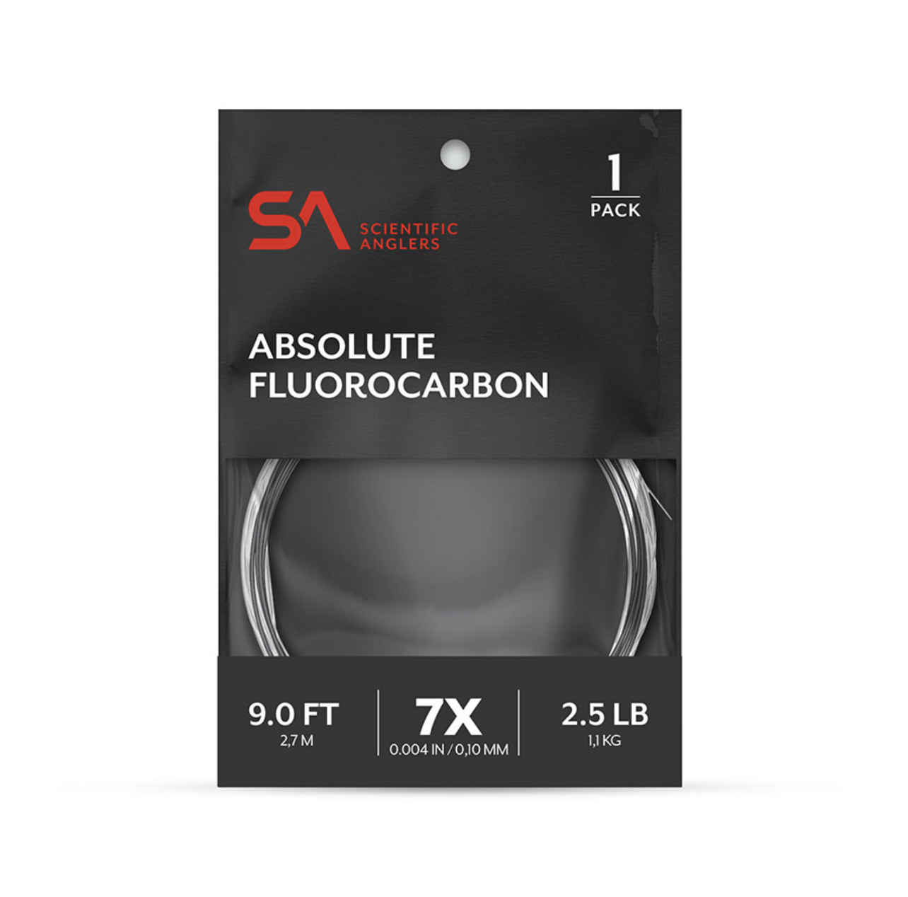 Scientific Anglers Absolute Fluorocarbon Leader - 9ft - 1X - 11.8lb