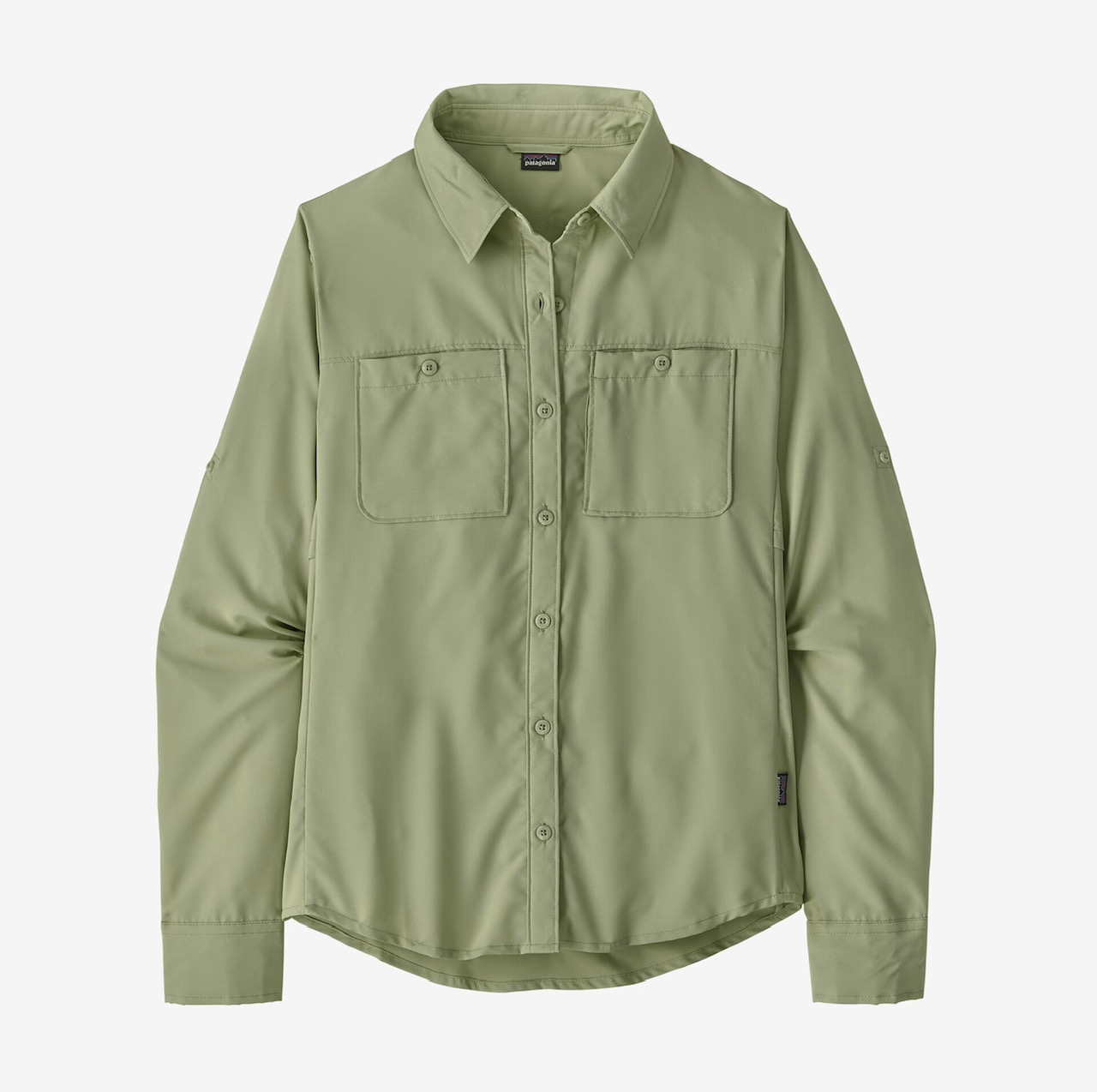 Patagonia W's L/S Self Guided Hike Shirt - Salvia Green - Small