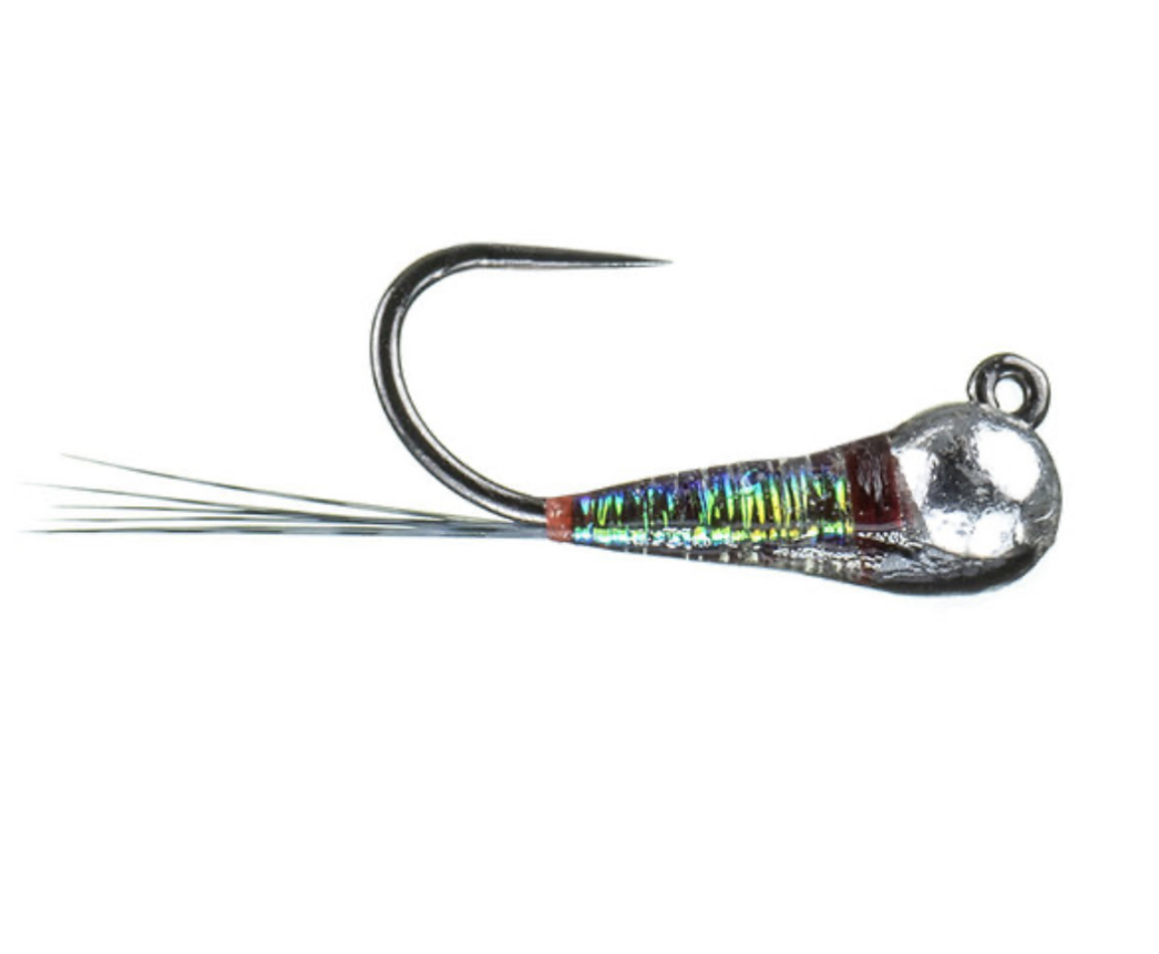 Tied on a Jig Hook With a Slotted Tungsten Bead. Deadly Little Flies to Use Tight Line Nymphing.
Egg patterns are also a must when the salmon are spawning.
