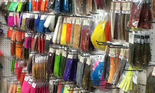 Flash and other synthetic materials are the biggest growing section in fly tying materials.