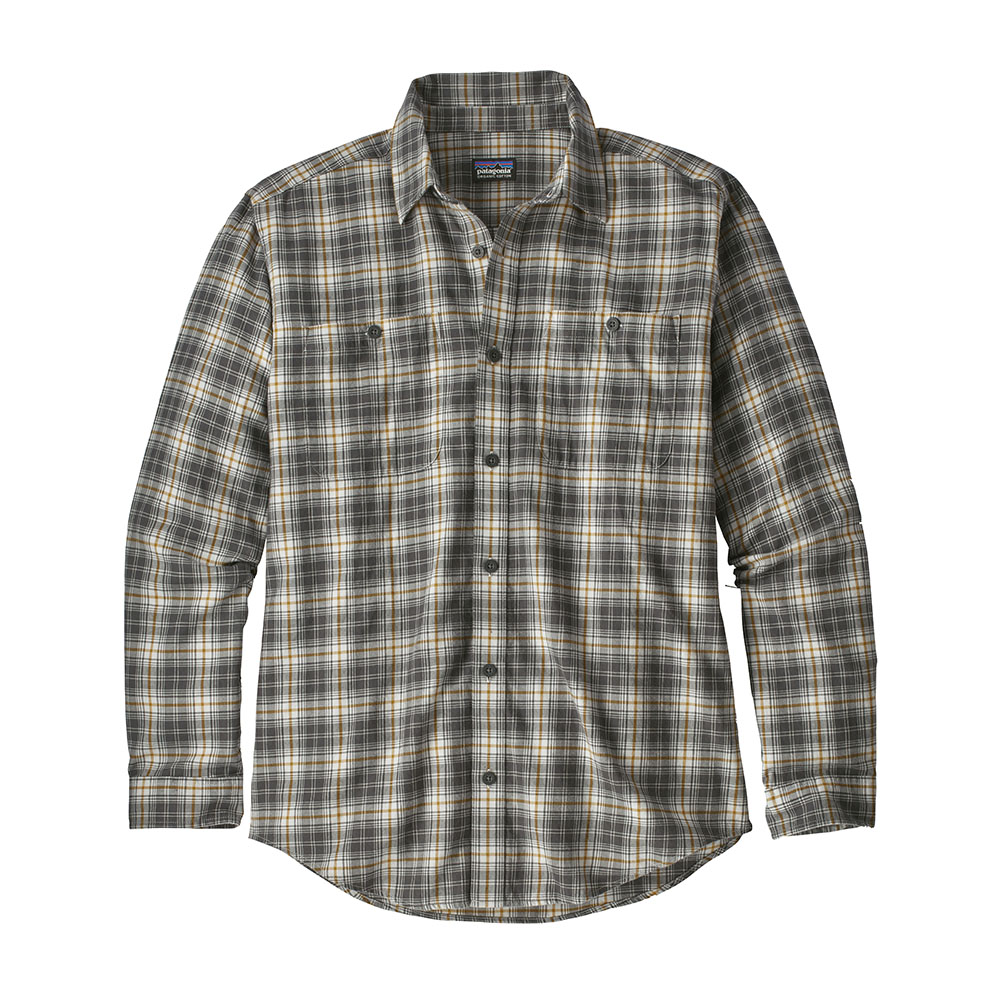 Patagonia M's L/S Pima Cotton Shirt - Paddler: Tailored Grey - XL