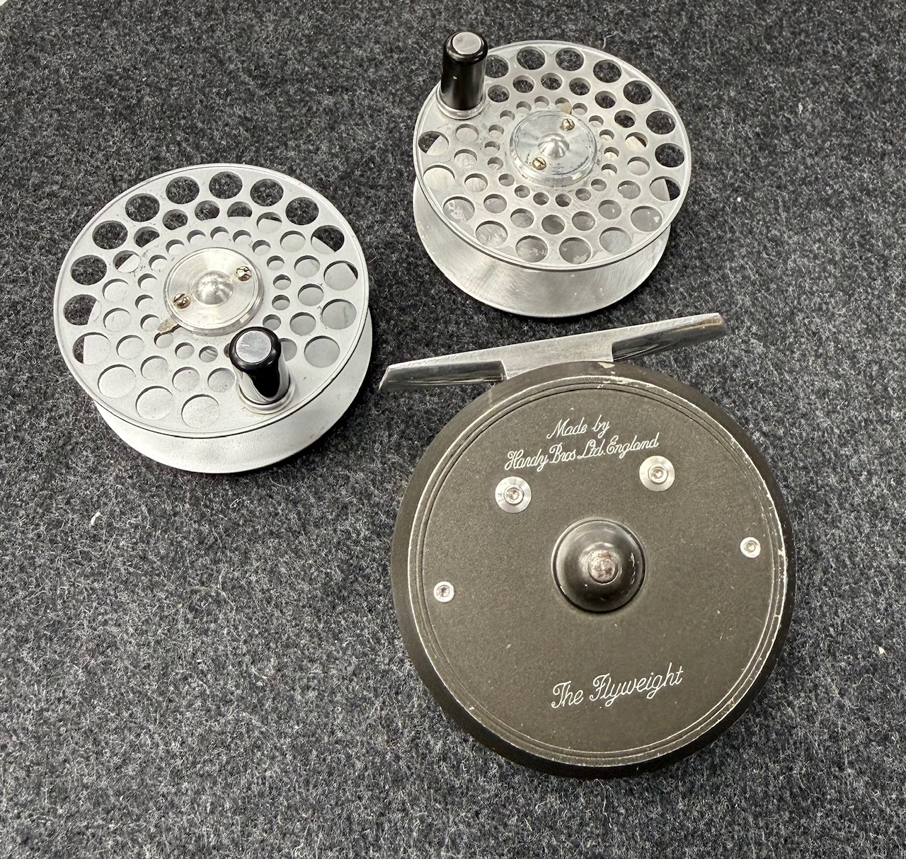 Hardy Flyweight Fly Reel w/ 2 Spare Spools - Used