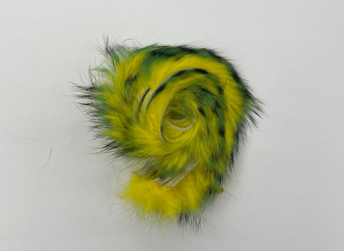 OFishL Tiger Tail Rabbit Zonkers - Yellow/Green