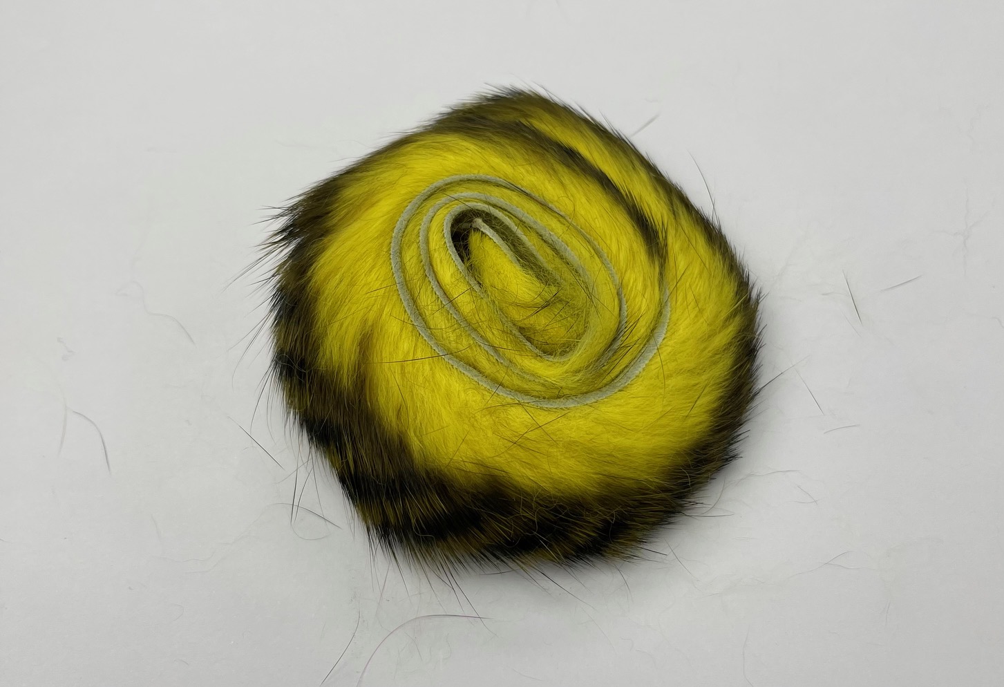 OFishL Tiger Tail Rabbit Zonkers - Yellow/Golden Olive