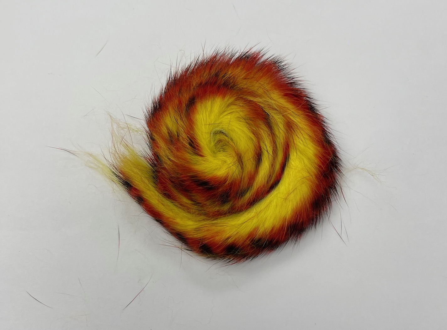 OFishL Tiger Tail Rabbit Zonkers - Yellow/Red