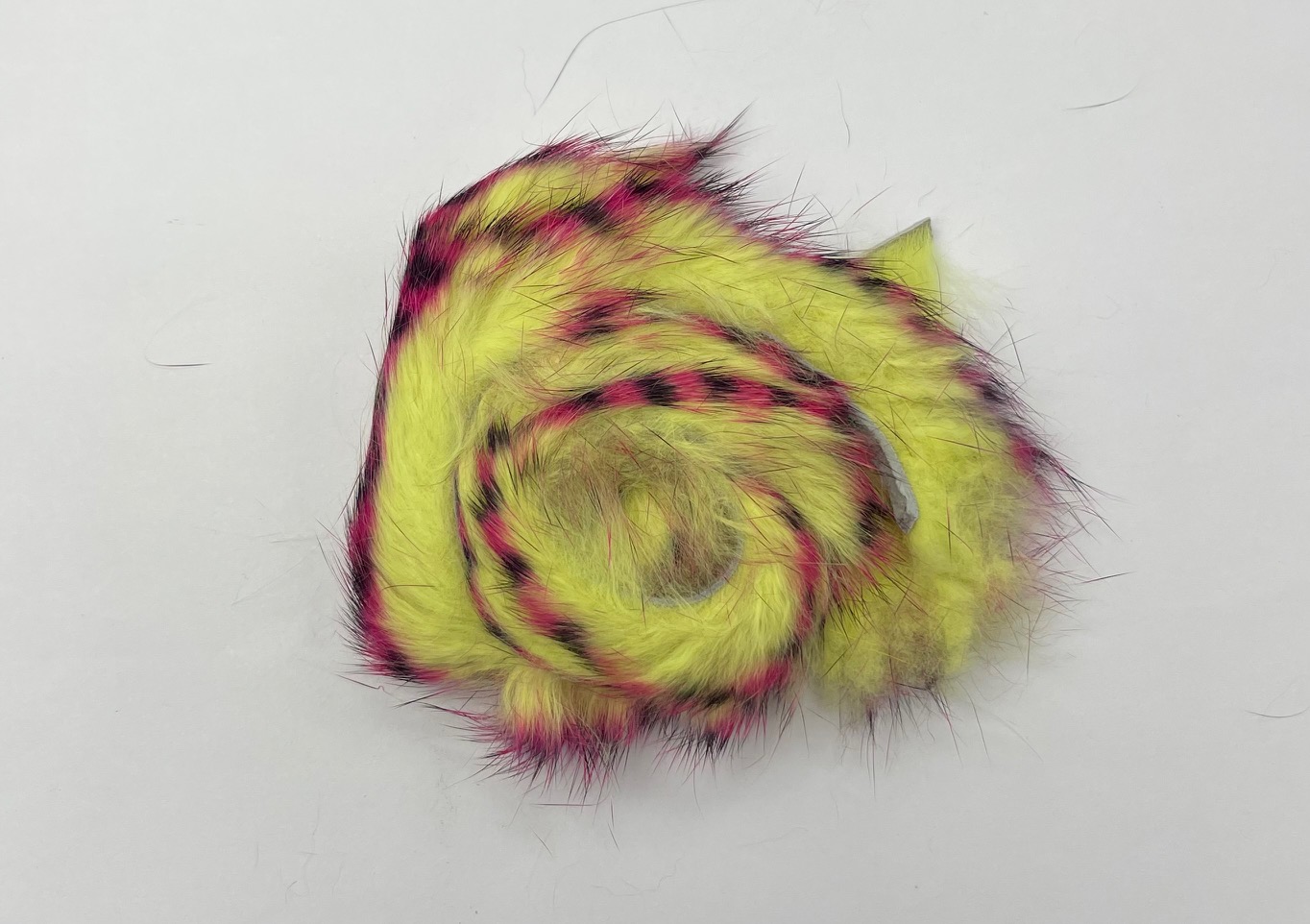 OFishL Tiger Tail Rabbit Zonkers - Chartreuse/Pink
