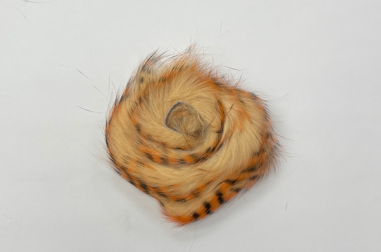 OFishL Tiger Tail Rabbit Zonkers - Tan/Orange