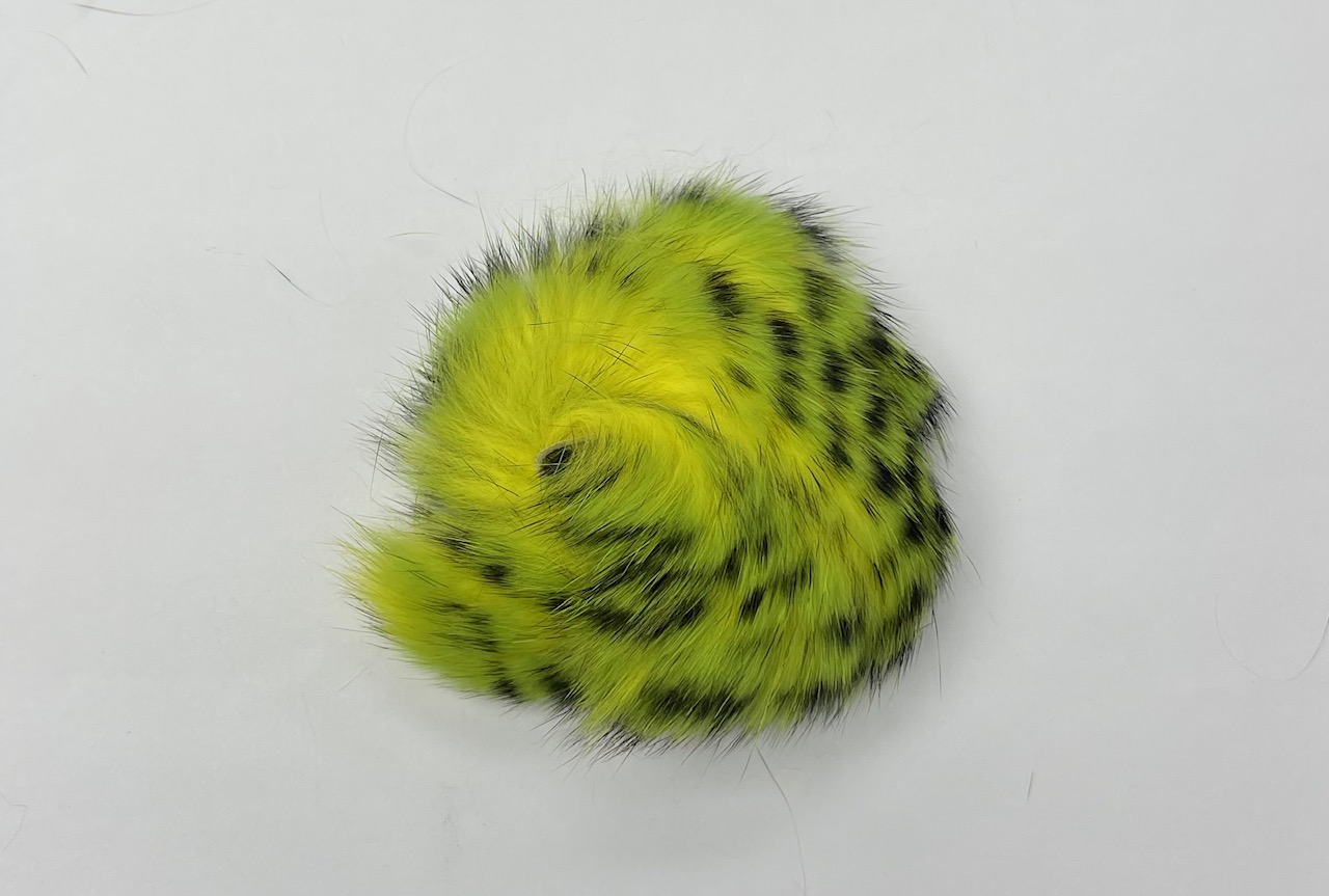 OFishL Tiger Tail Rabbit Zonkers - Yellow/Chartreuse