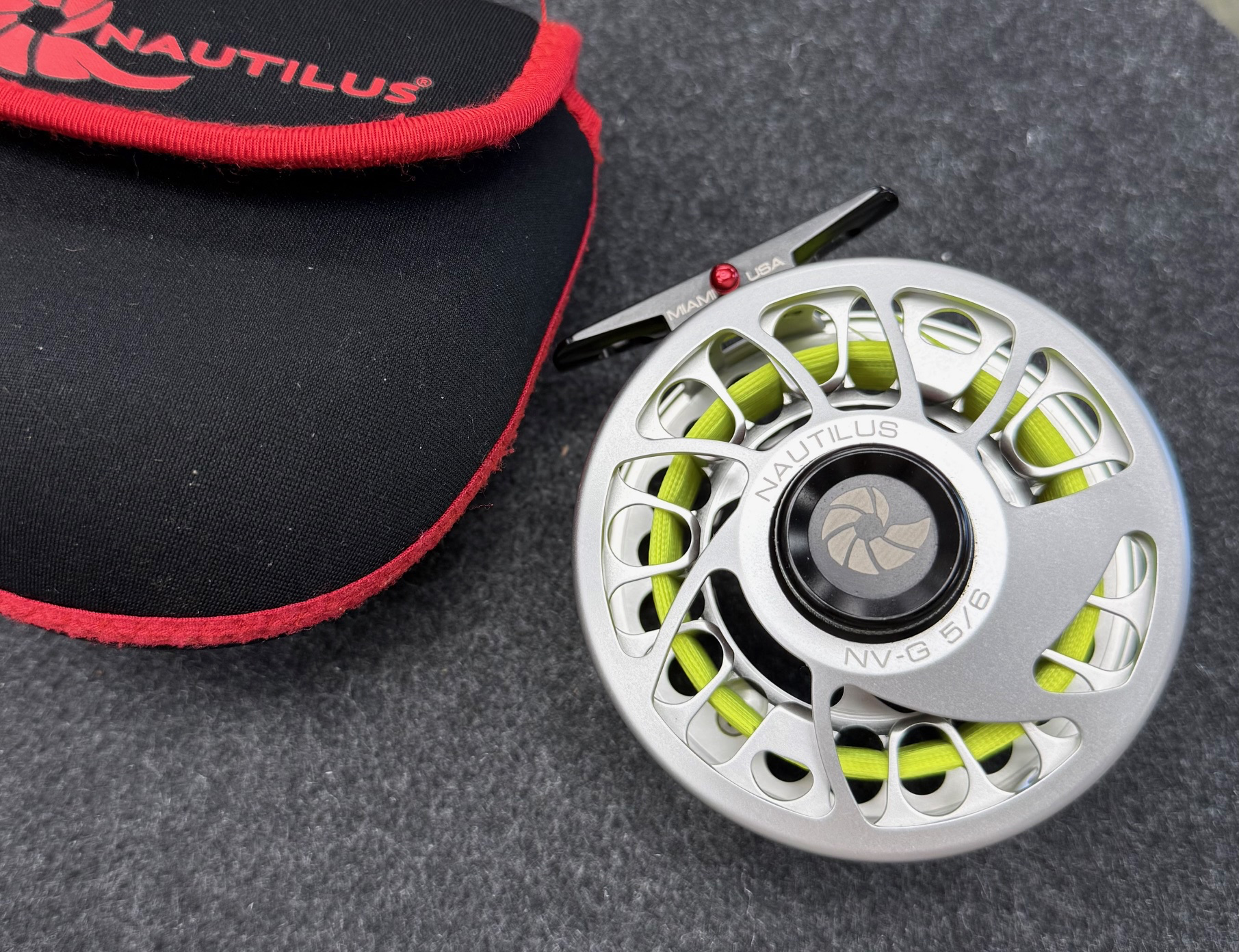 Nautilus NV G 5/6 Fly Reel Silver LHW - Like New