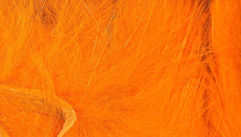 Hareline Dubbin Micro Rabbit Strips - Fl. Orange