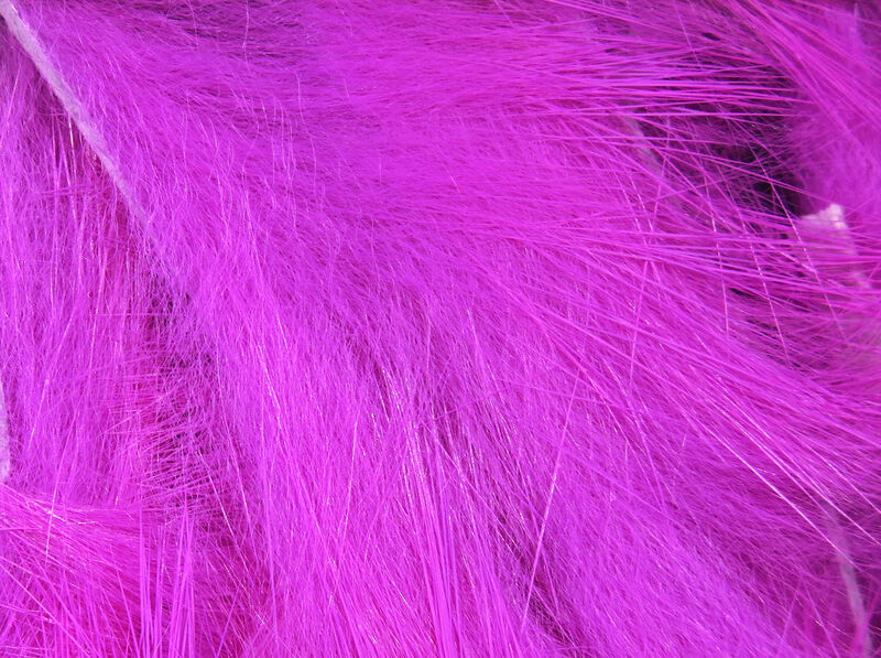 Hareline Dubbin Micro Rabbit Strips - Hot Pink