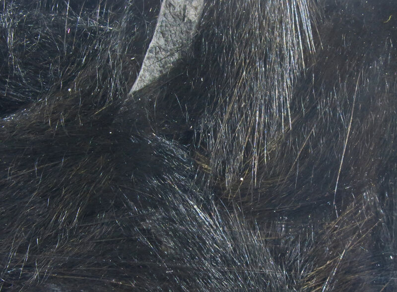 Hareline Dubbin Micro Rabbit Strips - Black