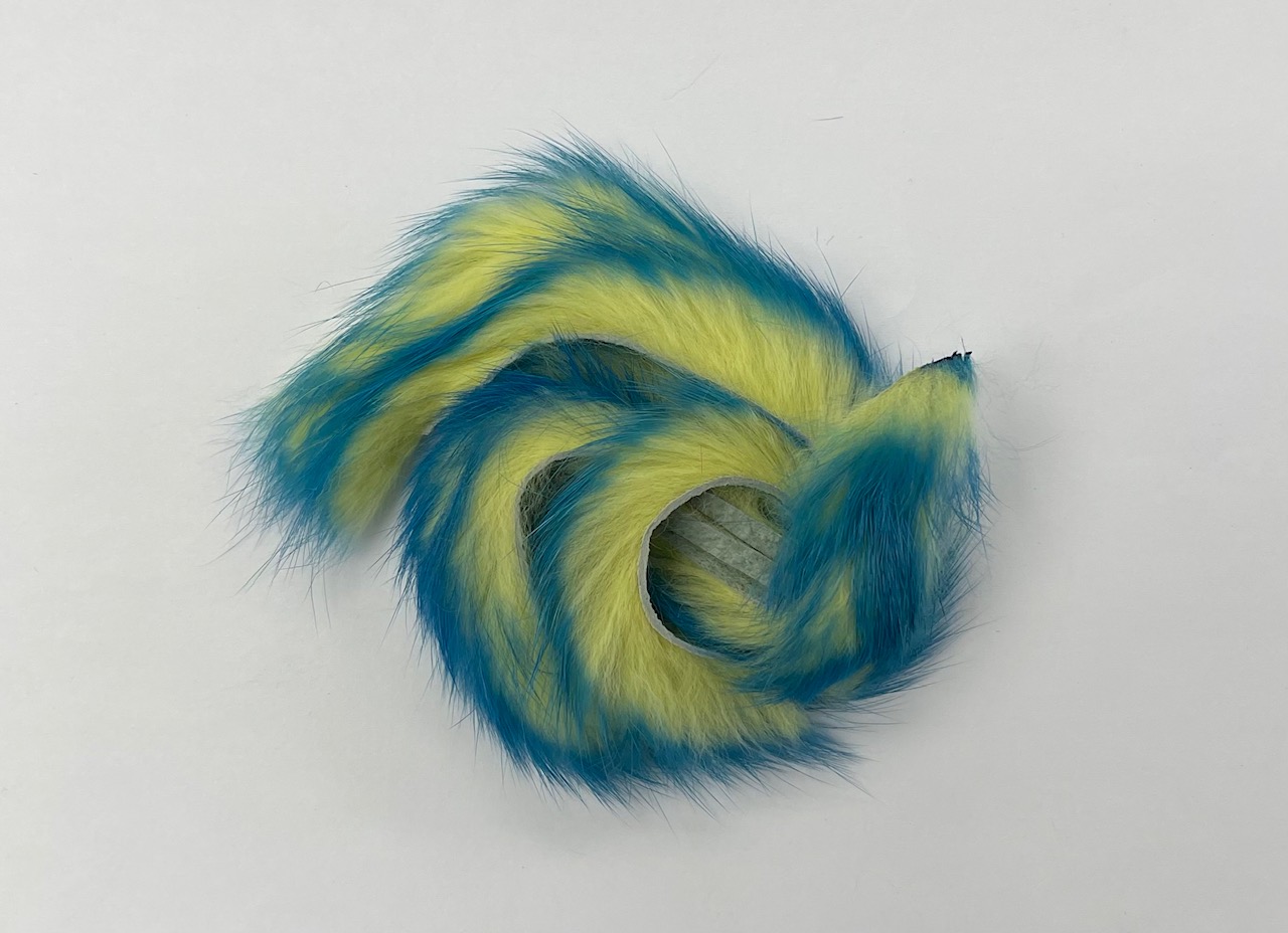 OFishL Two Toned Rabbit Zonkers - Chartreuse/Blue
