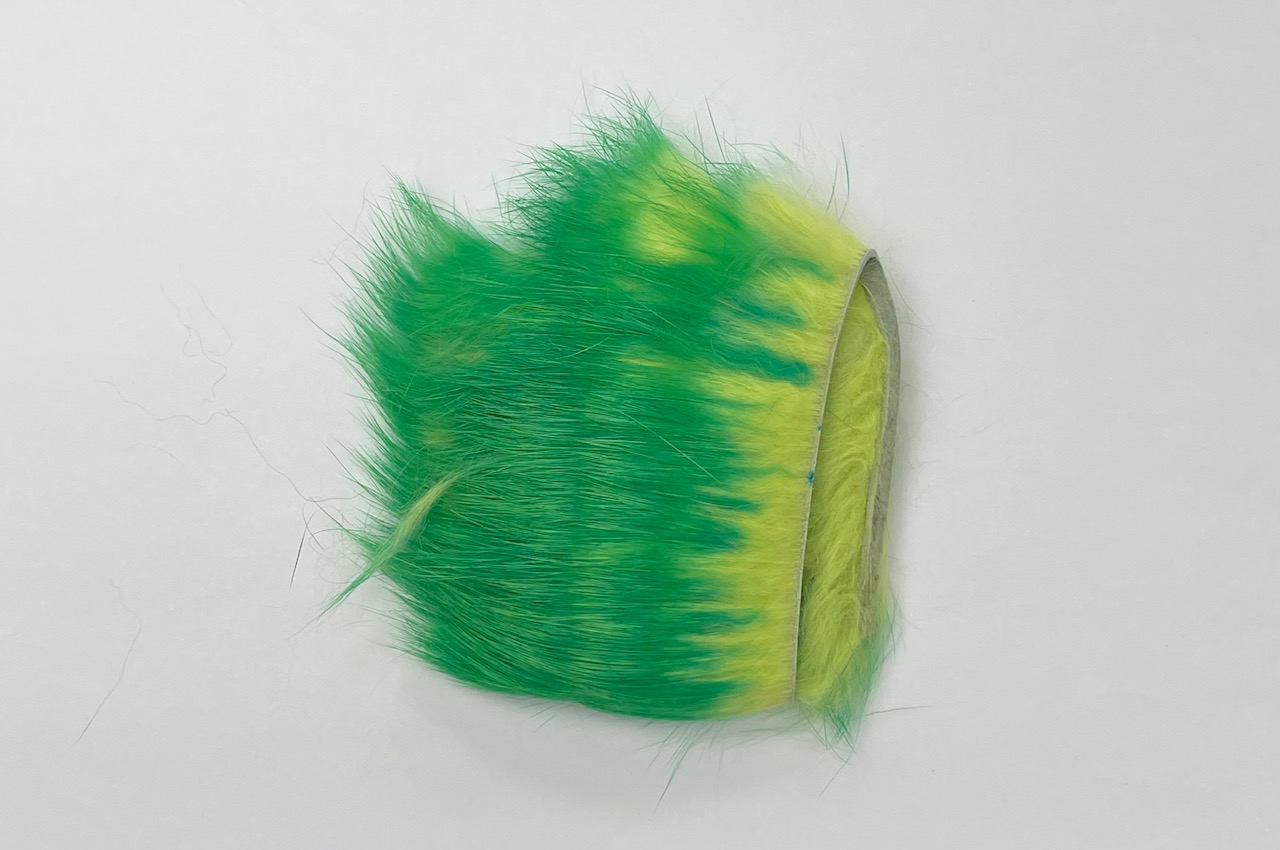 OFishL Two Toned Rabbit X-Cut Strips - Chartreuse/Maui Green