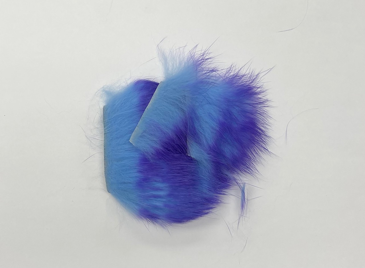 OFishL Two Toned Rabbit X-Cut Strips - Powder Blue/Royal Blue