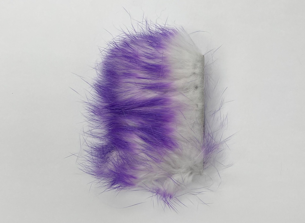 OFishL Two Toned Rabbit X-Cut Strips - White/Purple