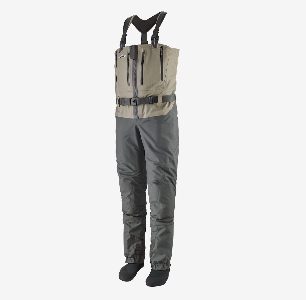 PATAGONIA M'S EXPEDITION ZIP FRONT WADER - RIVER ROCK GREEN - LRM