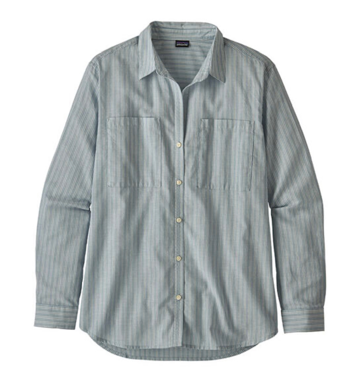 Patagonia W's Lightweight A/C Buttondown Shirt - Simple Dimple: Berlin Blue - Extra Small