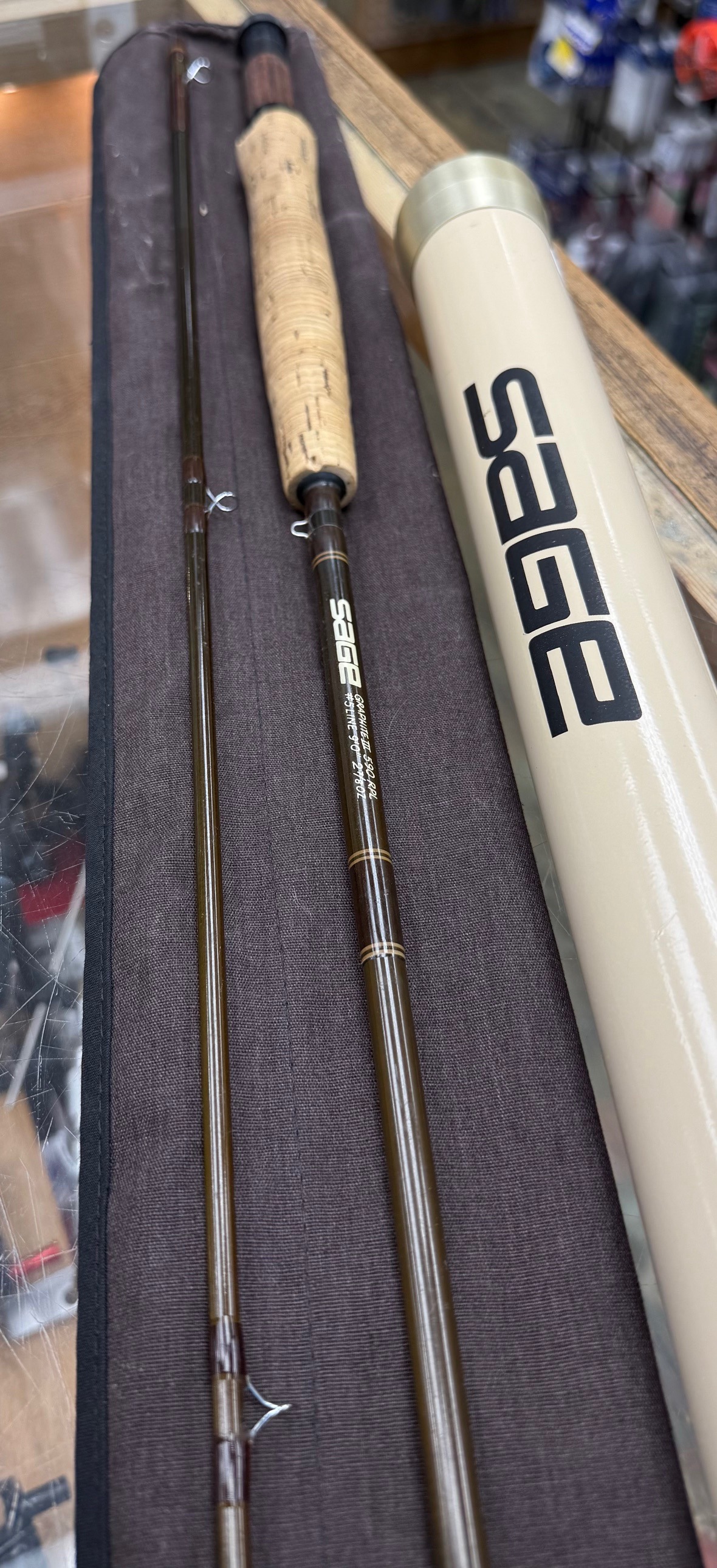 Sage RPL 9' #5 2pc Fly Rod - Used (Cork has some small chunks missing near the real seat)