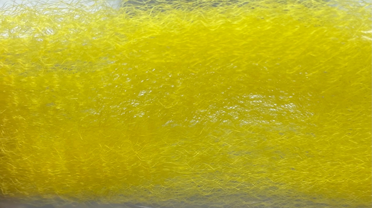 Hedron Strung Fuzzy Fiber - Yellow