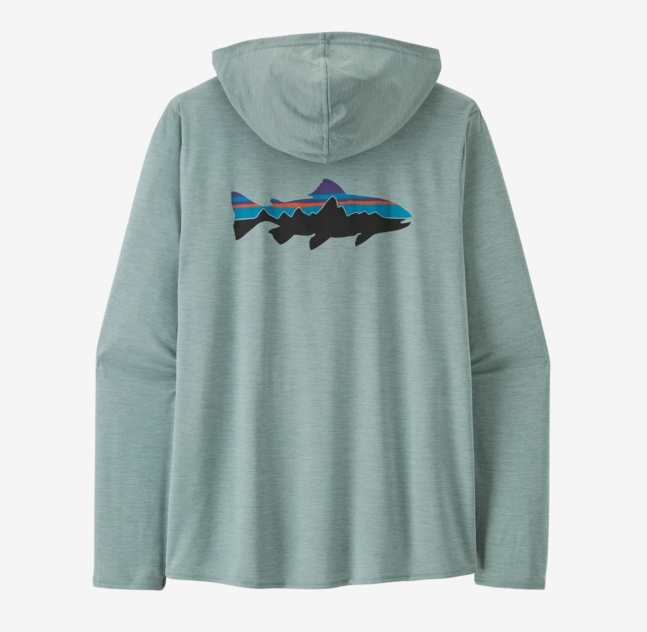 Patagonia M's Capilene Cool Daily Hoody - Fitz Roy Trout: Thermal Blue X-Dye - XL