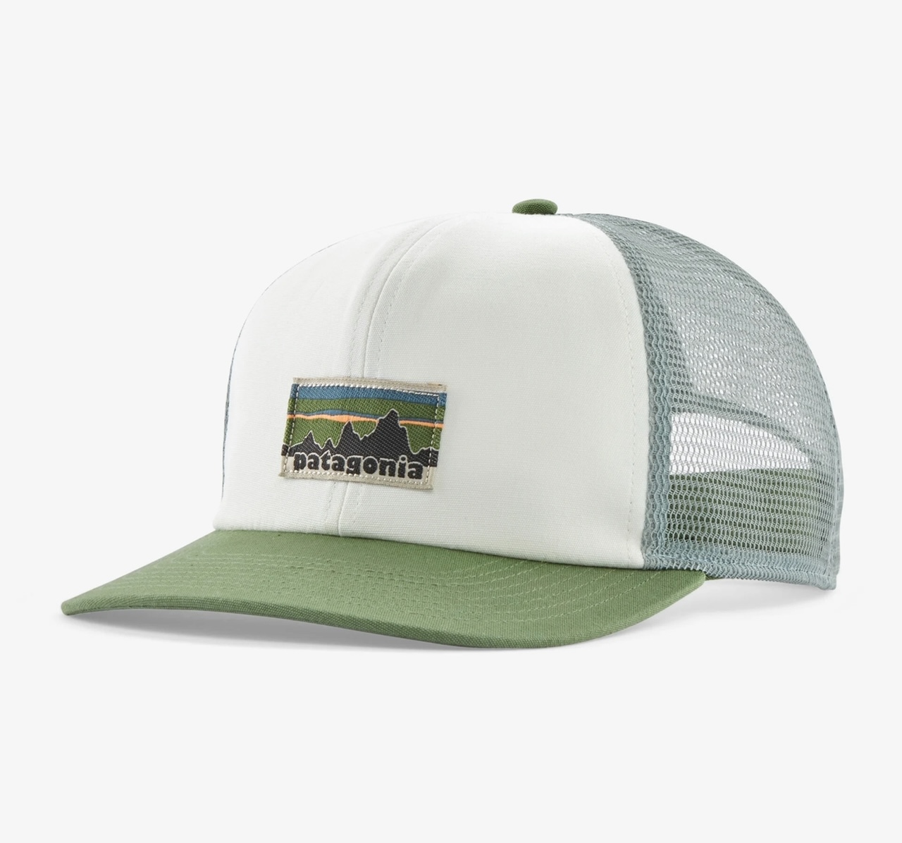 Patagonia Relaxed Trucker Hat - OG Legacy Label: Birch White