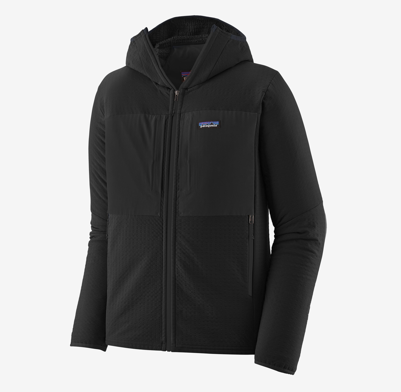Patagonia M's R2 TechFace Hoody - Black  - Medium