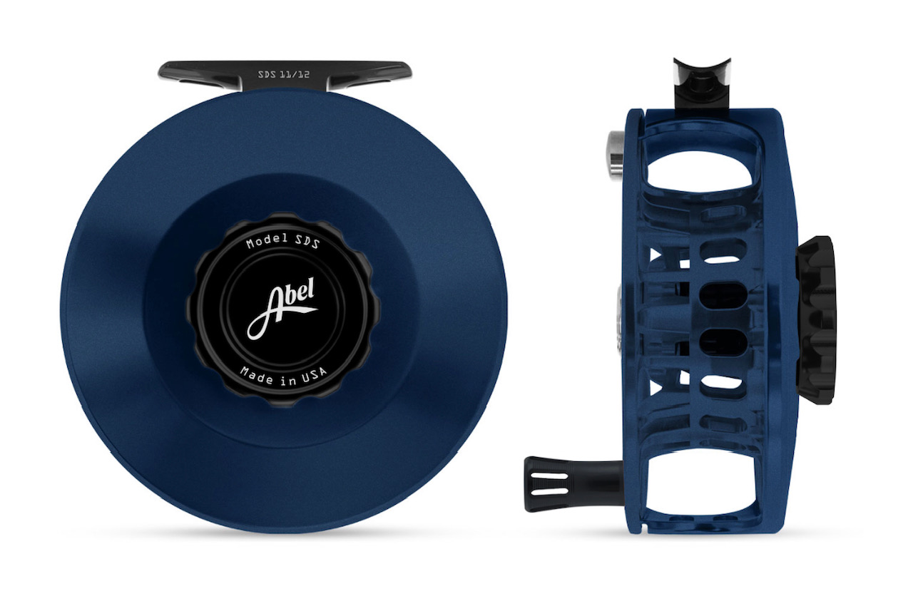 Abel SDS Reel 11/12 Solid - Satin Deep Blue w/ Black Drag Knob & Black Aluminum Handle