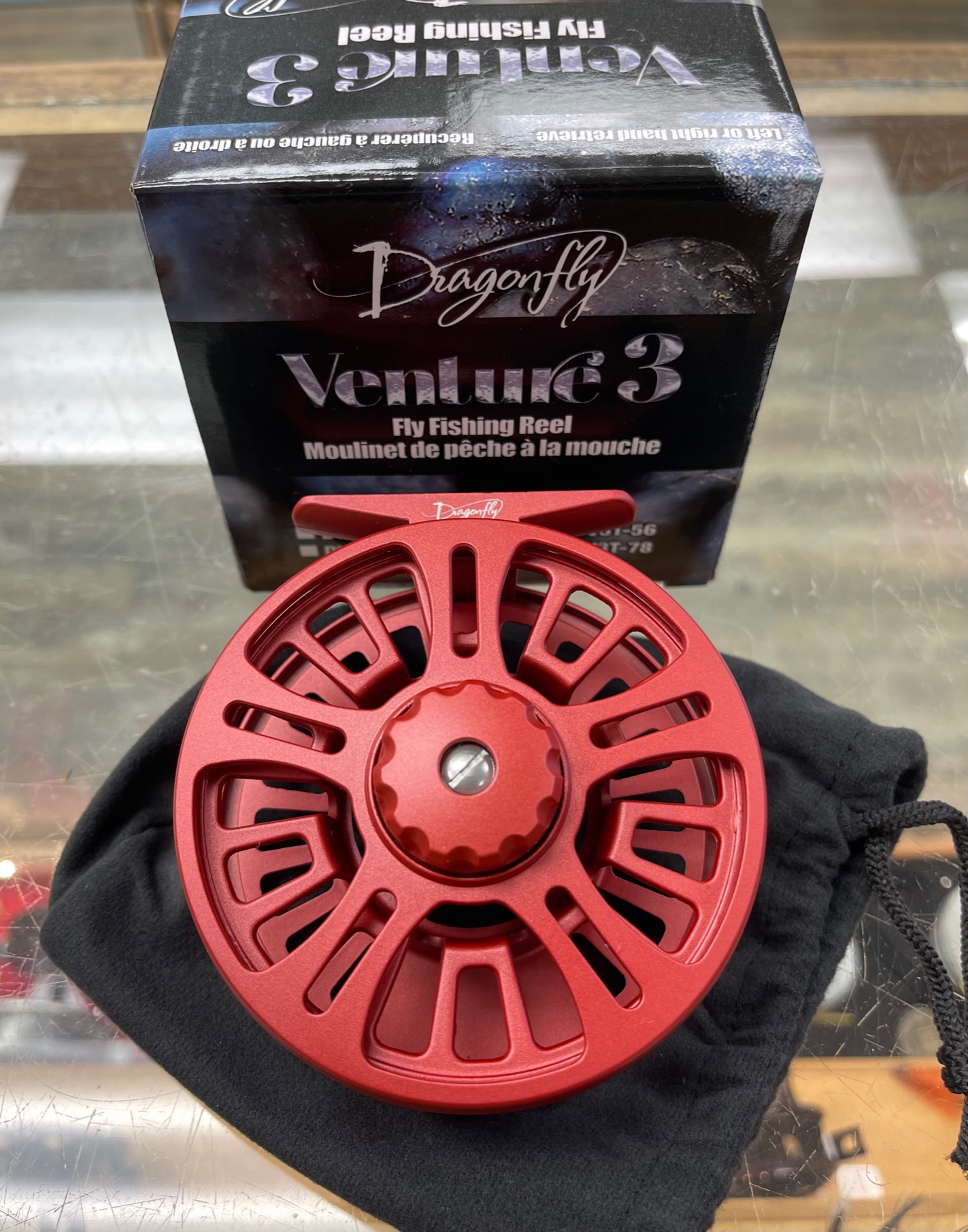 Dragonfly Venture 3 Fly Reel - 5/6 - Red