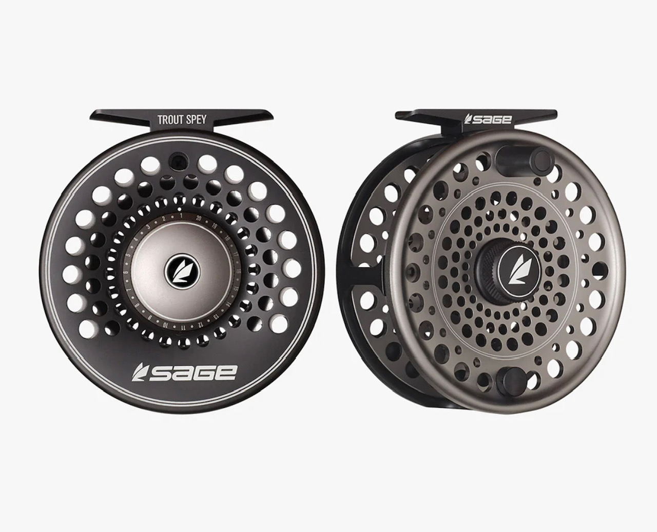 Sage Trout Spey 3/4/5 Reel - Stealth/Silver