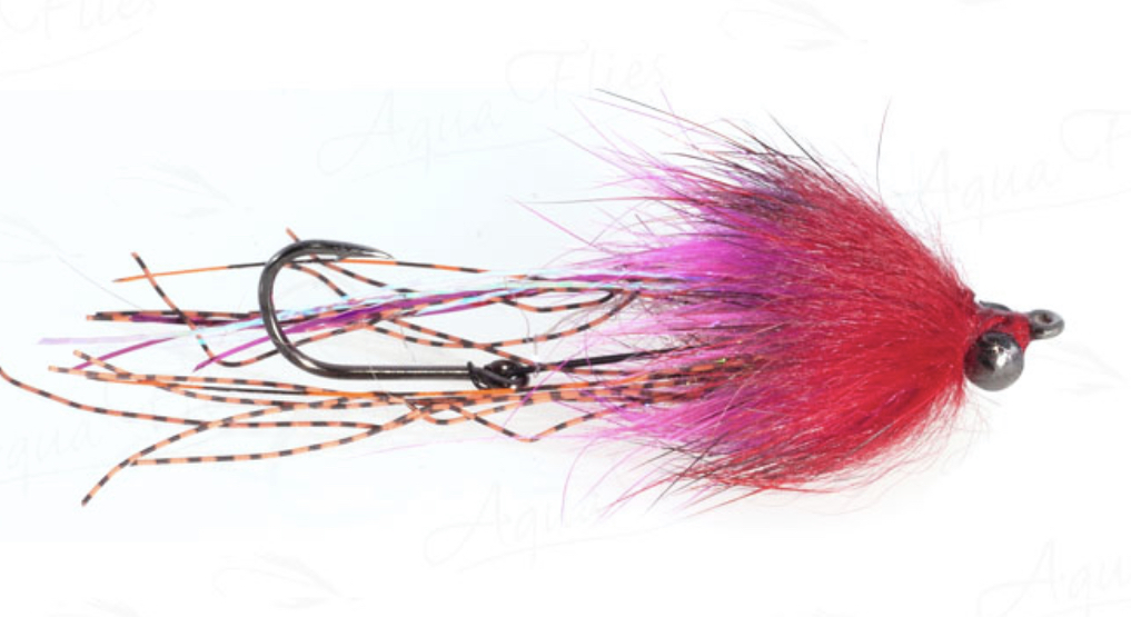Aqua Flies Brett's Klamath Intruder - Red/Pink #4