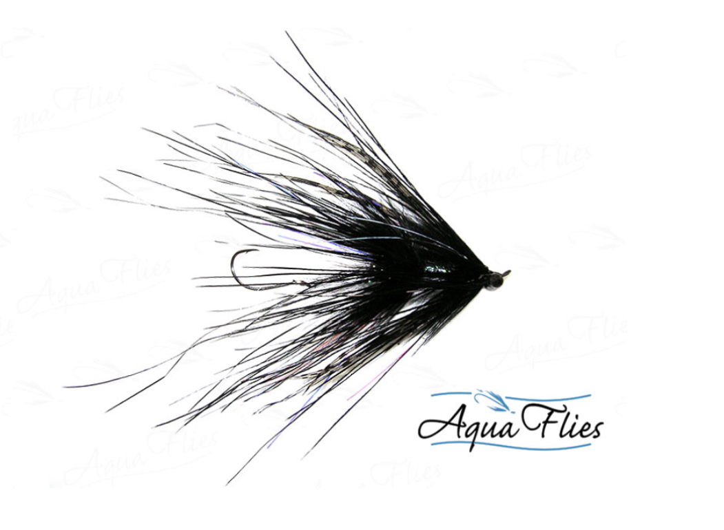 Aqua Flies Stu's Ostrich Intruder - WR Darth Wader (Black)