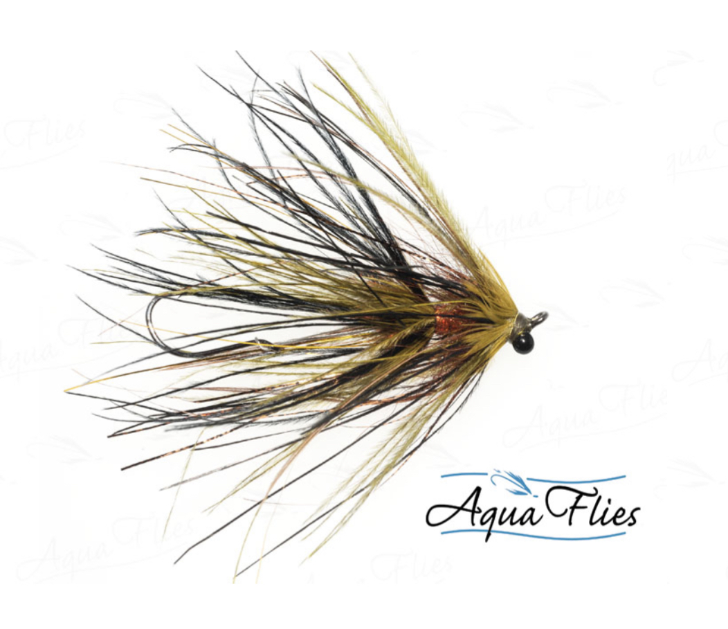 Aqua Flies Stu's Mini-Intruder - Olive/Black