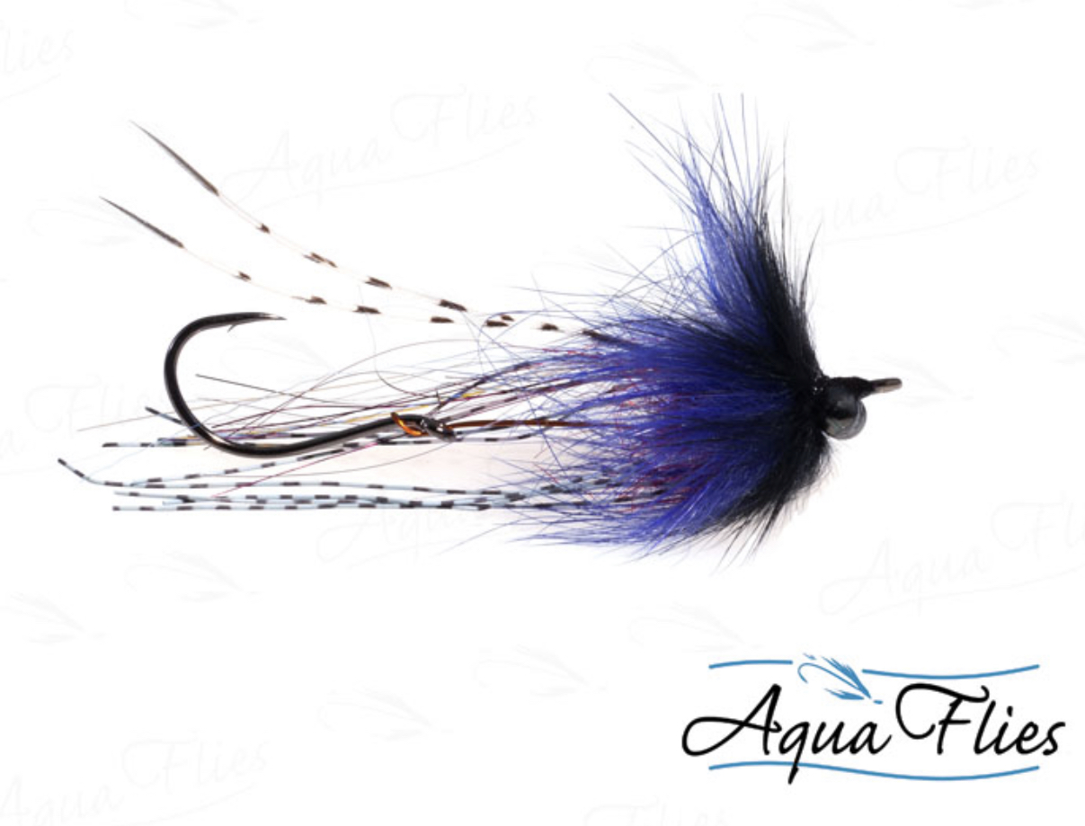 Aqua Flies Brett's Klamath Intruder - Black/Purple #4