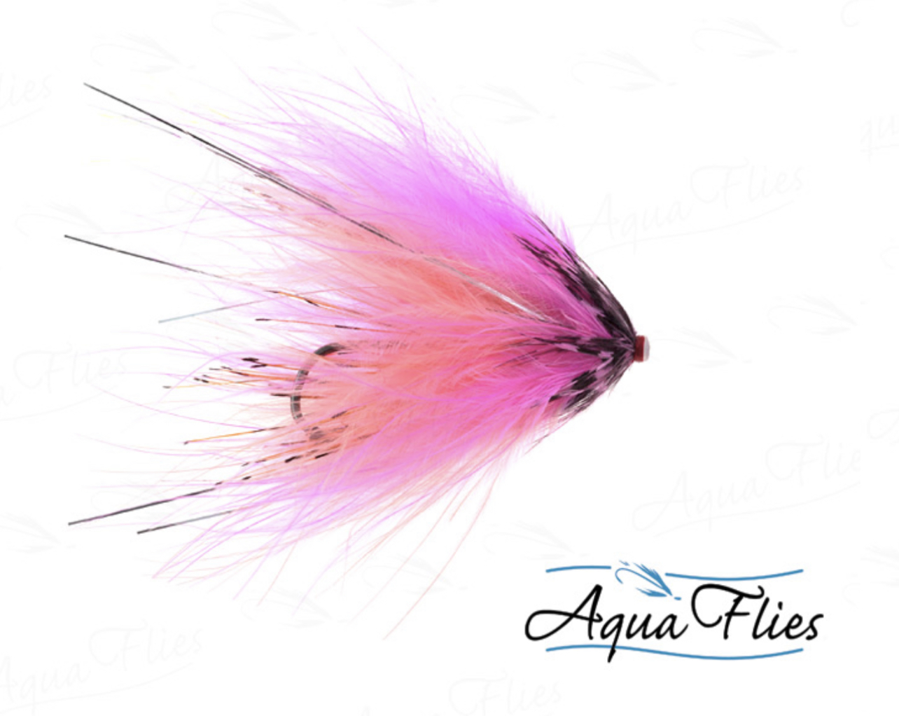 Aqua Flies Hartwick's Marabou Tube - Hot Pink/Shrimp Pink