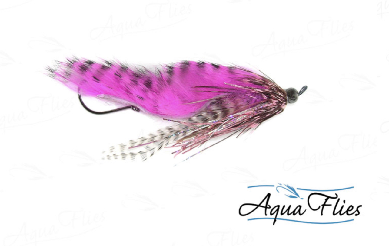 Aqua Flies Hartwick's Tungsten Cyclops Leech - Pink