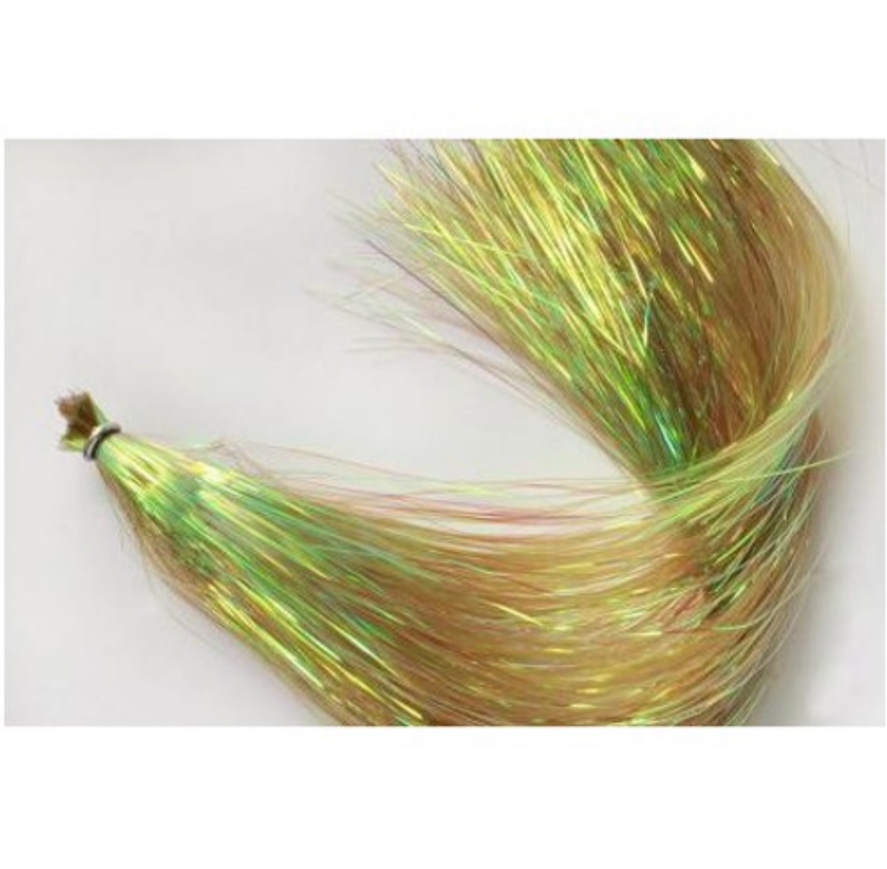 Hedron Flashabou Dyed Over Pearl - Olive
