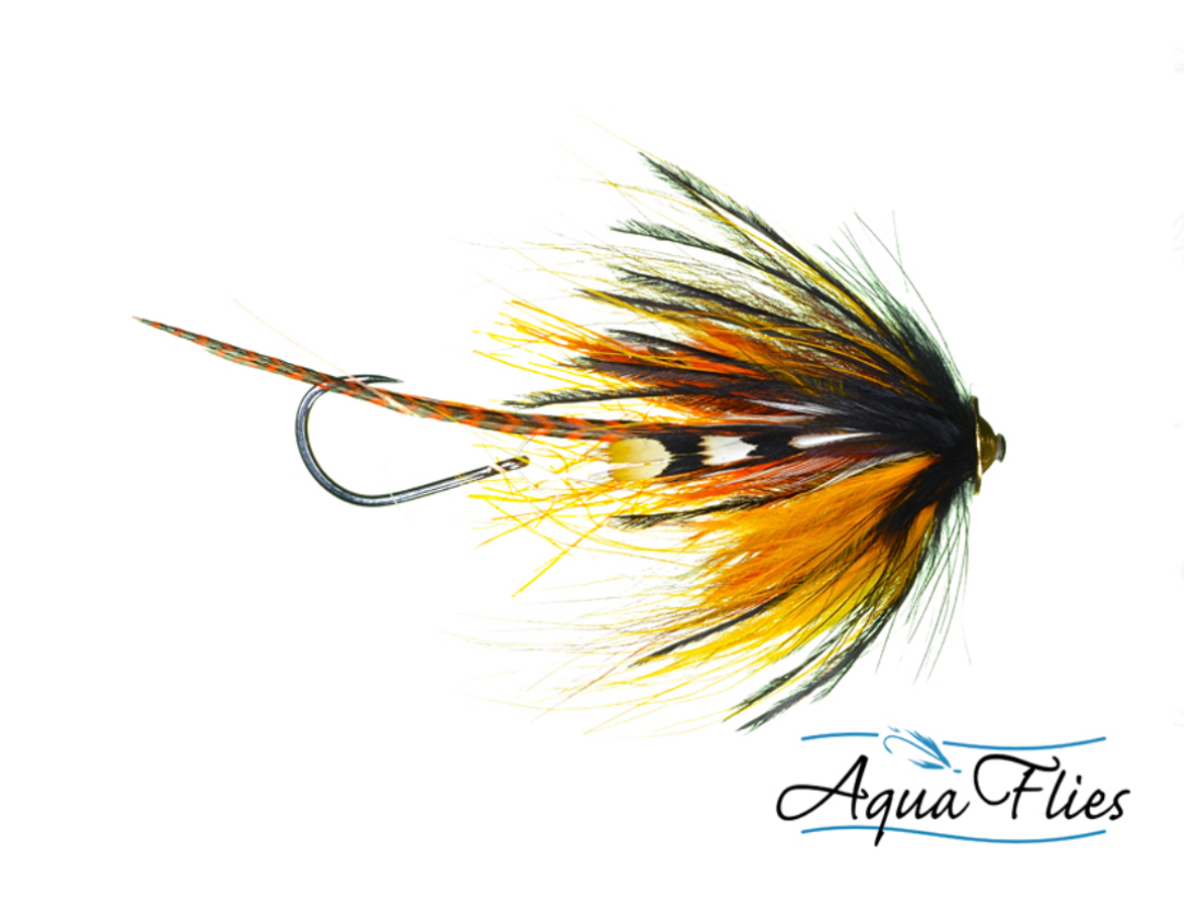 Aqua Flies Stu's Griz Turbo Cone - Black/Orange