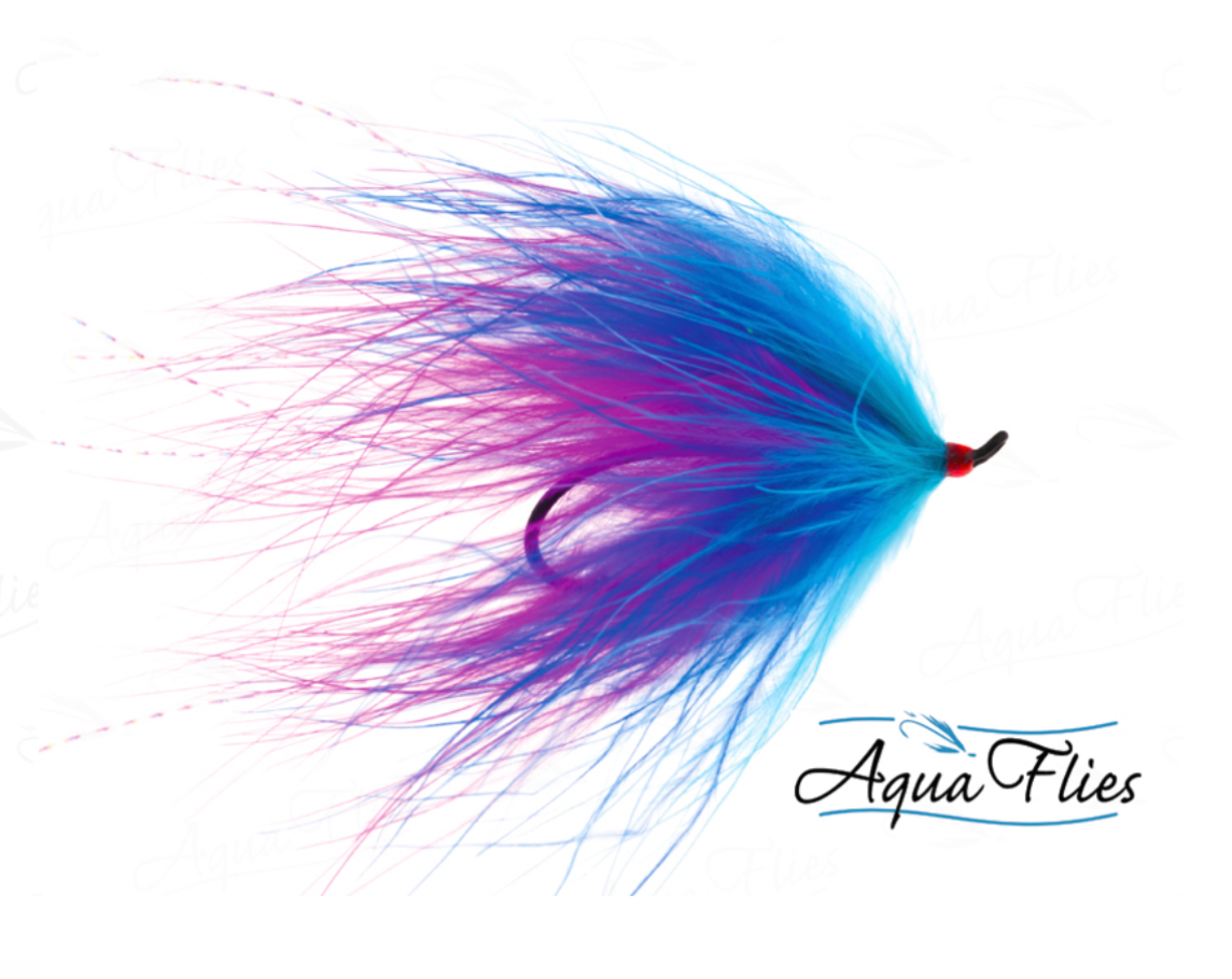 Aqua Flies Alaskabou - Fl. Pink/Blue - Size 1/0