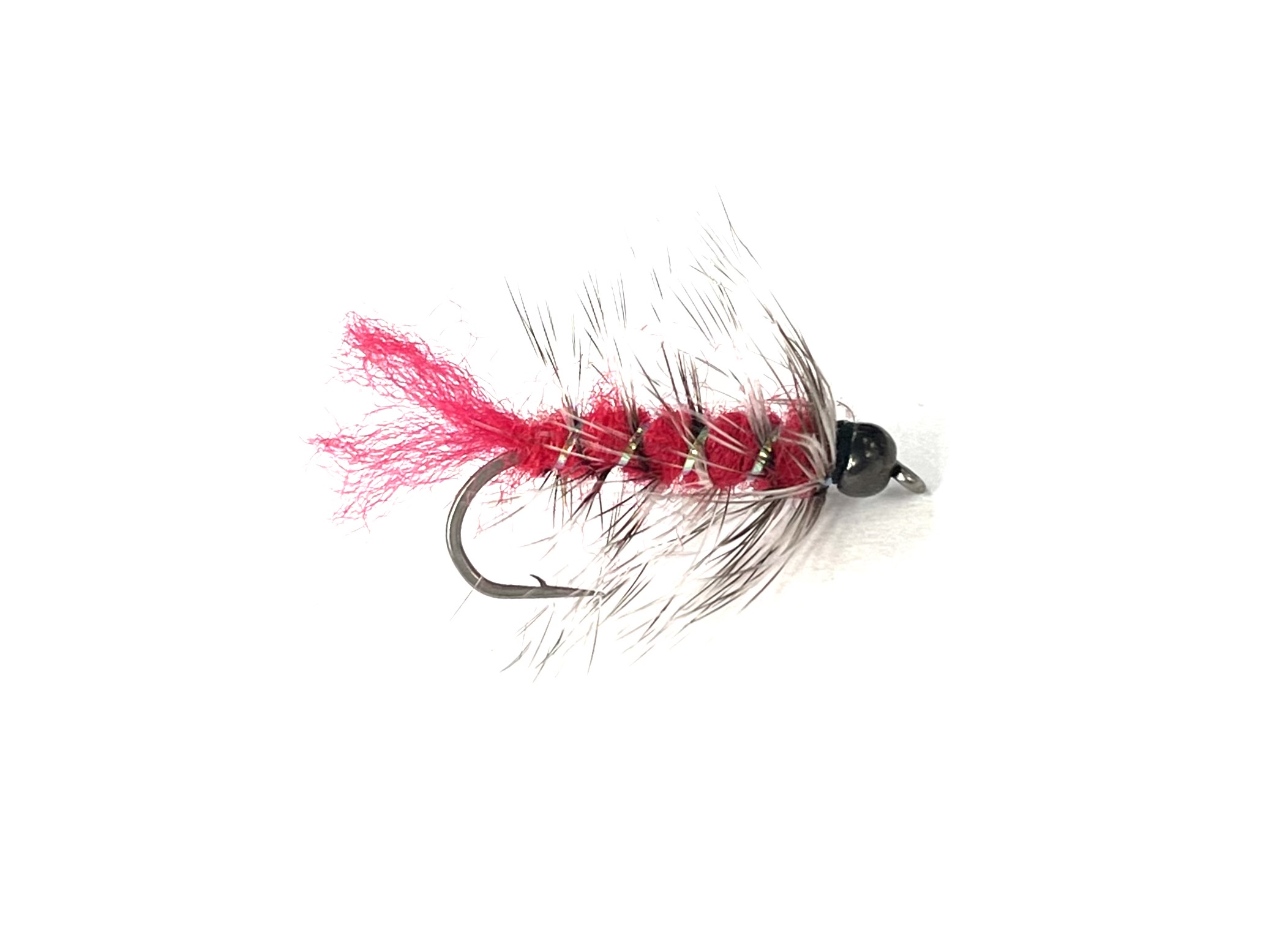Black's Flies Kelly's Coho Bugger - Red Angle - Size 8