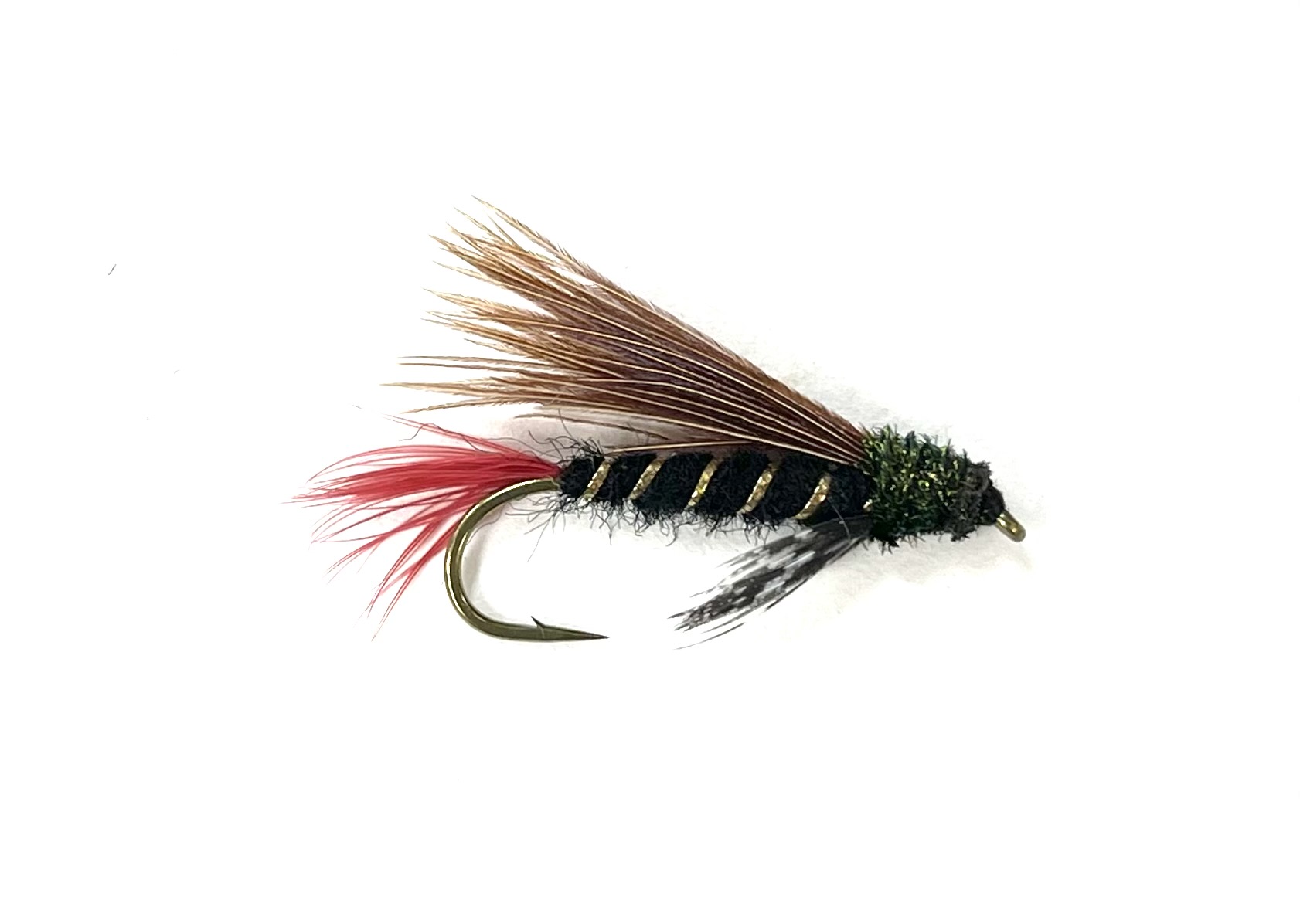 Black's Flies Doc Spratley Red Tail - Black w/ Gold Rib - Size 6