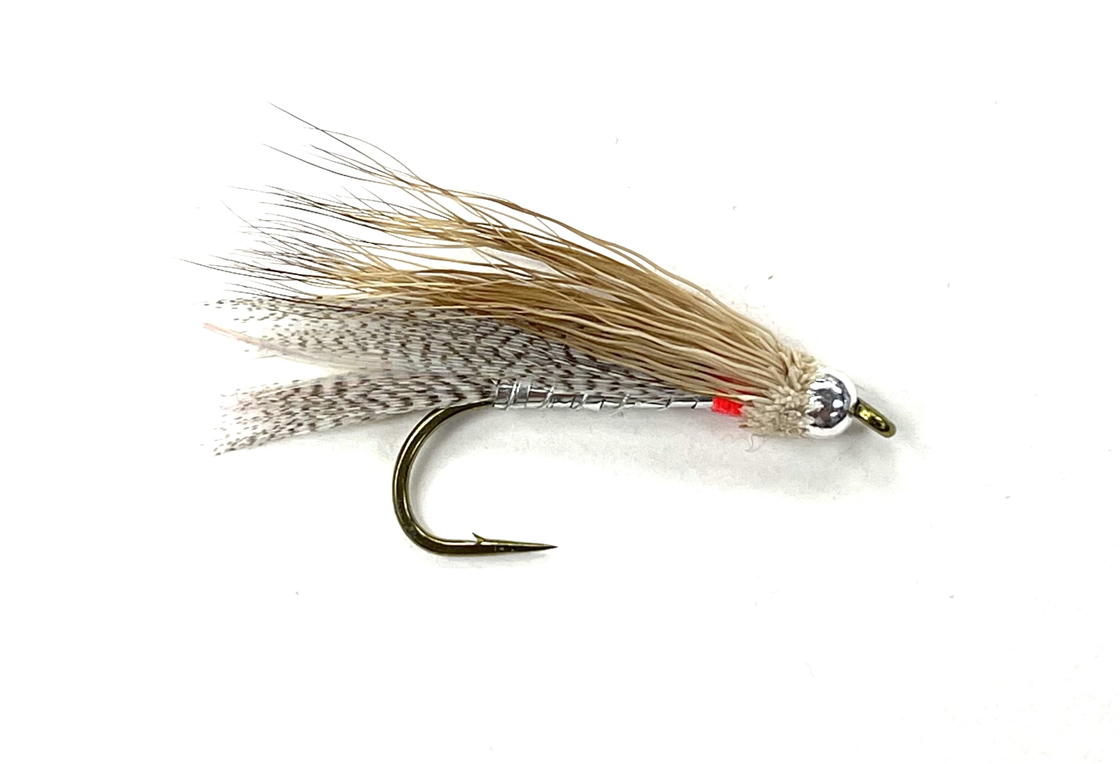 FAD Bead Head Silver Rolled Muddler - Natural - Size 6