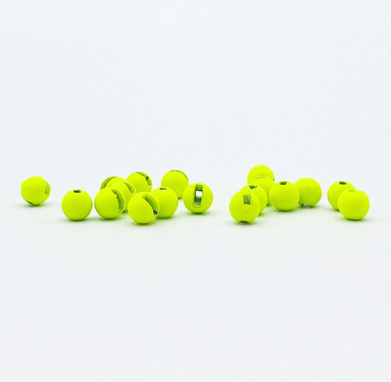 FireHole Slotted Tungsten Bead - Chartreuse - 3/16