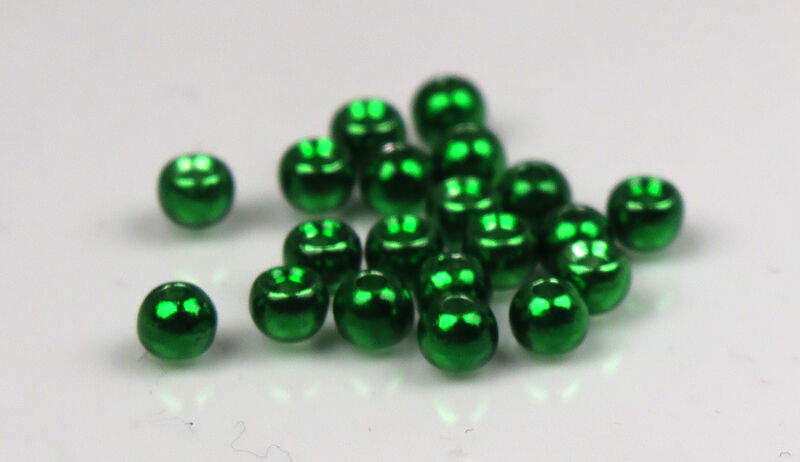 Plummeting Tungsten Beads - Metallic Green - 7/64
