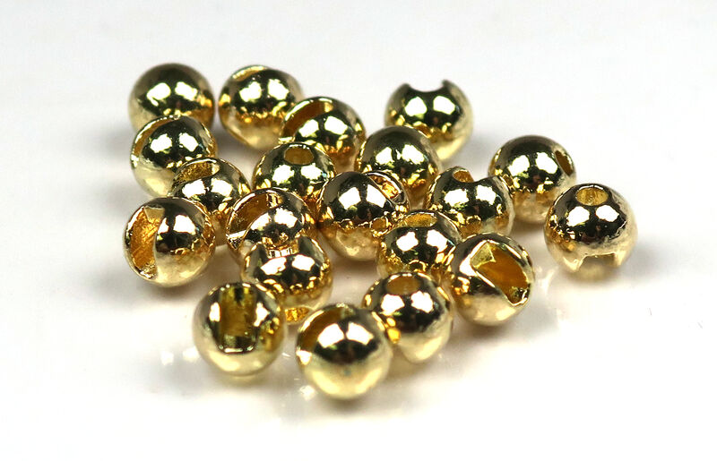 M&Y Slotted Tungsten Beads - Gold - 1/8