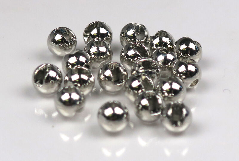 M&Y Slotted Tungsten Beads - Silver - 1/8
