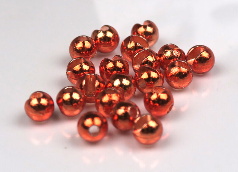 M&Y Slotted Tungsten Beads - Metallic Orange - 1/8