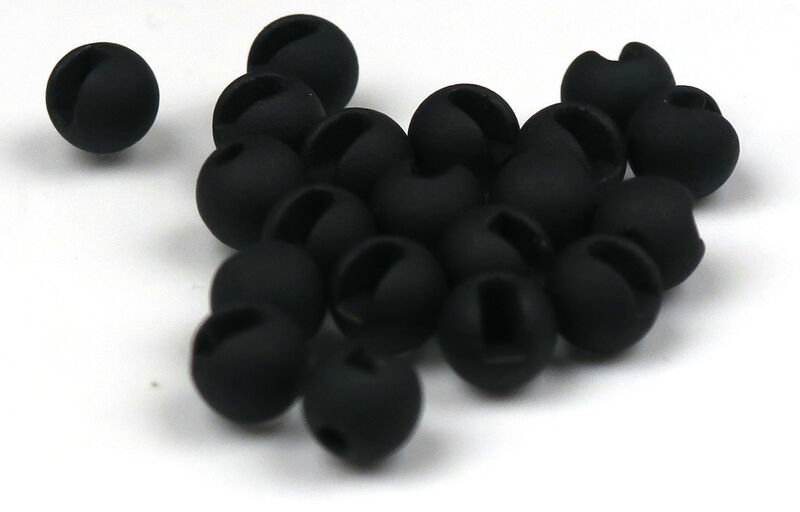 M&Y Slotted Tungsten Beads - Matte Black - 7/64